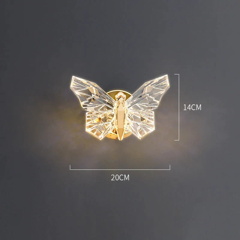 Butterfly Wall Lamp - Modern Luxury Design for Bedroom Decor