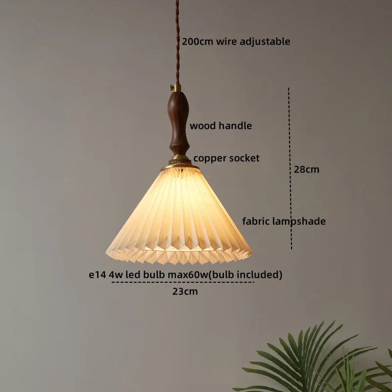 Copper LED Pendant Lights E14 Nordic Hanging Lamp for Coffee Bedroom Living Room