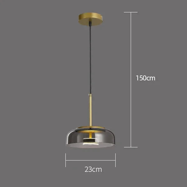 Glass Pendant Lamp Ceiling Hanging Light - Danish Designer Stylish Suspension