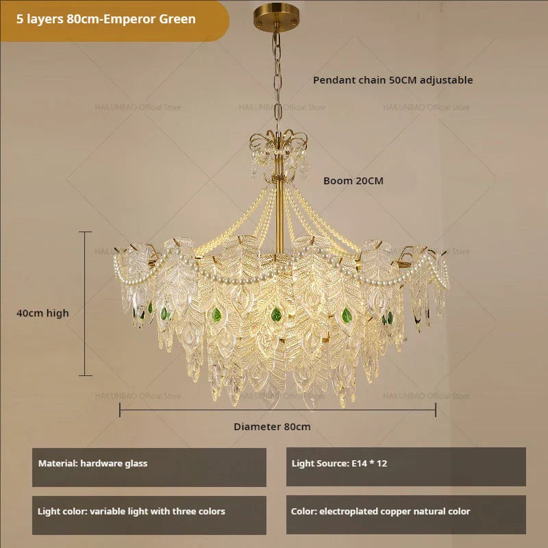 Crystal Chandelier Light: French Modern Luxury for Living Room, Dining Room, Bedroom