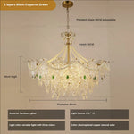 Crystal Chandelier Light: French Modern Luxury for Living Room, Dining Room, Bedroom
