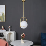 Glass Globe Pendant Light for Kitchen Dining Room - Nordic Design
