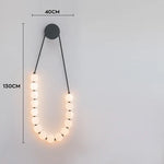 Art Deco LED Glass Pingpong Pendant Light in Gold Chrome Black.