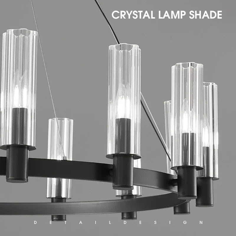 Crystal Chandelier Pendant Lights - Luxury LED Lighting for Living Room