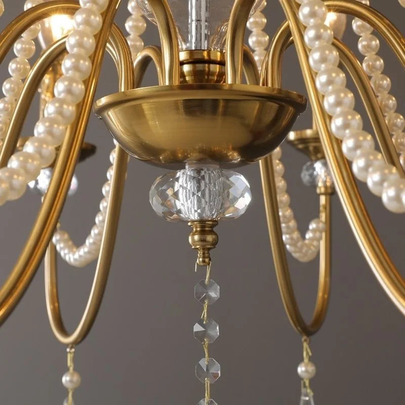Luxury Crystal Chandelier Foyer Pendant Light American Style Home Decor