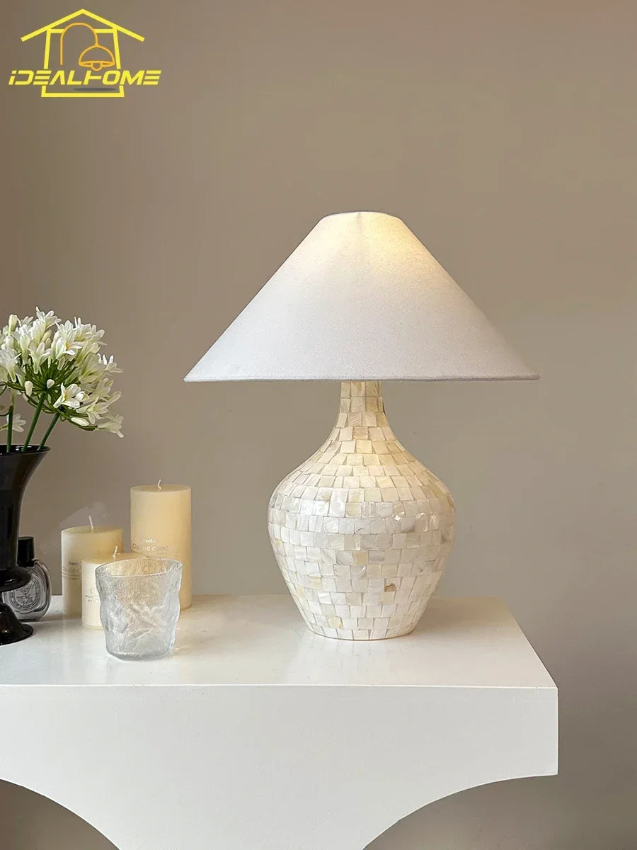 Shell Desk Lights LED Modern Light Fixtures for Living Room Bedroom Study