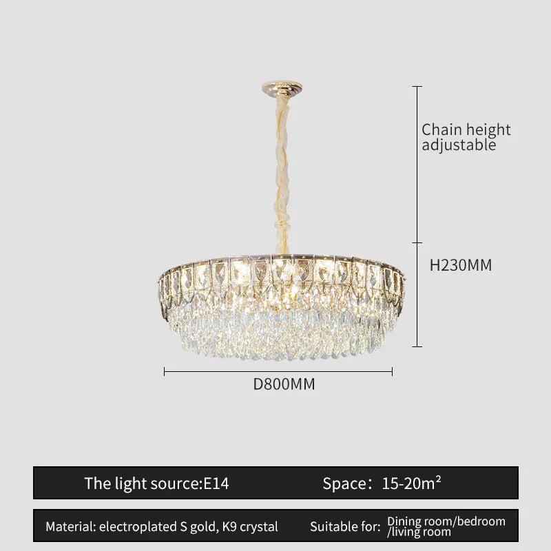 Crystal Chandelier: Modern Luxury Lighting for Home, Hotel, Restaurant