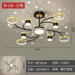 Nordic Starry Sky Dimmable LED Ceiling Chandelier for Home Decor Lighting