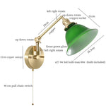 Afralia™ Nordic Glass LED Wall Lamp Mirror Loft Stairs Living Room Bedside Night Light