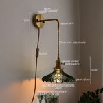 LED Copper Wall Light for Bathroom Mirror and Hallway - Glass Luminaria De Parede