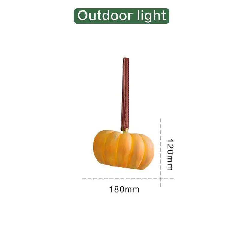 Pumpkin Table Lamp | Rechargeable & Portable | Modern Style, Bedroom Study Atmosphere
