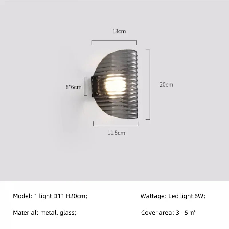 Smoky Gray Glass Chandelier LED Pendant Light for Luxe Dining Room