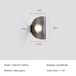 Smoky Gray Glass Chandelier LED Pendant Light for Luxe Dining Room