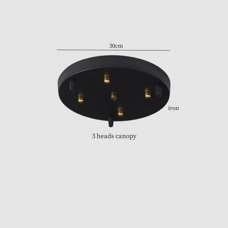 Walnut Wood LED Pendant Light with Vintage Copper Finish