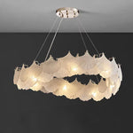Maple Glass Chandelier Pendant Light Fixture for Living Room Bedroom
