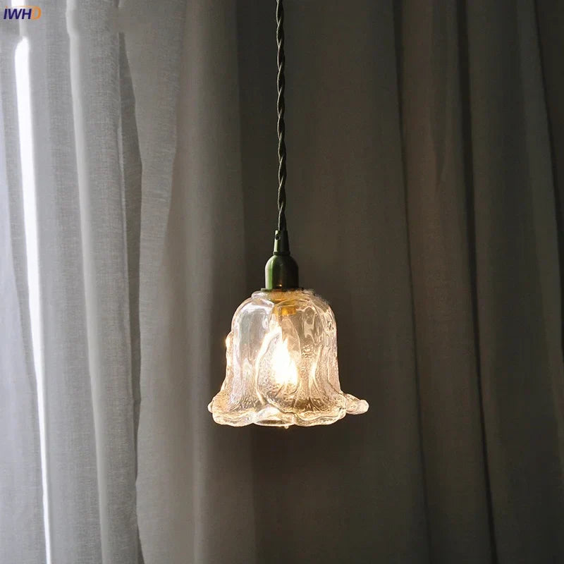 Copper Glass LED Pendant Lamp: Modern Nordic Kitchen Dining Room Lighting