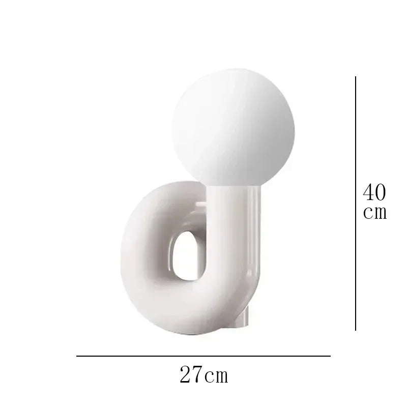 Resin Table Lamp: Modern Design for Bedroom & Living Room