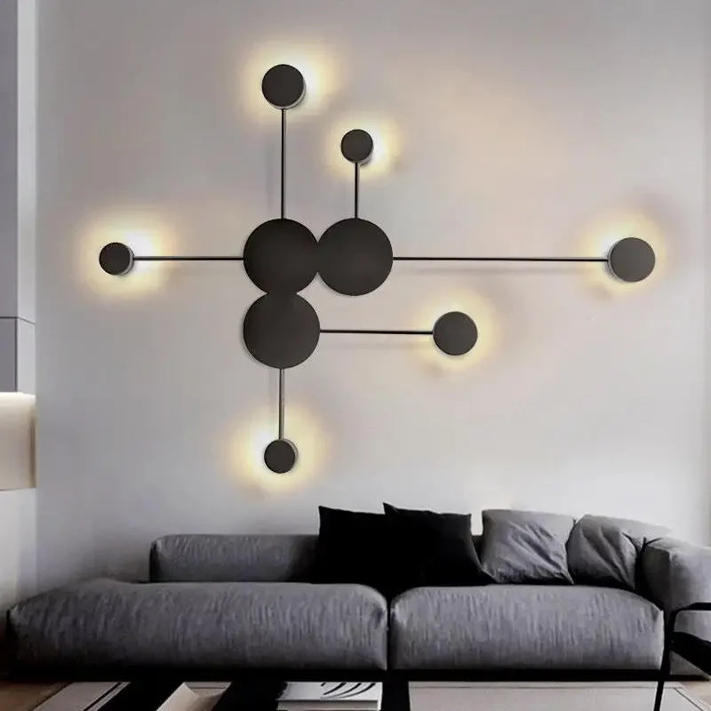 Creative Line RGB Led Wall Lamp for Living Room, Bedroom, Nordic Minimalism