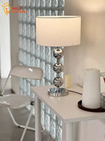 Nordic Bauhaus Gourd Table Lamp, E27 Bedside Decorative Iron Art Desk Light