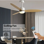 52" Modern DC Ceiling Fan with Remote Control for Home and Restaurant