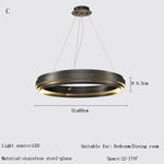 Gold Ring Chandelier: Modern Italian Design for Stylish Living Spaces