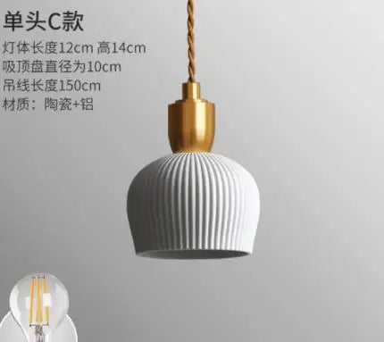 Blue Glass Pendant Lights for Bedroom Dinning Living Room