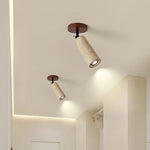 Yellow Travertine LED Ceiling Light - Modern Wabi-sabi Style for Living Room