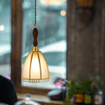 Afralia™ Nordic Glass LED Pendant Light for Kitchen Living Room Bedroom