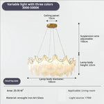 Crystal Shell Chandelier for Modern Luxury Living Room and Dining Room
