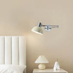 Cream LED Swing Arm Wall Lamp for Living Room Bedroom Mirror Stair Light
