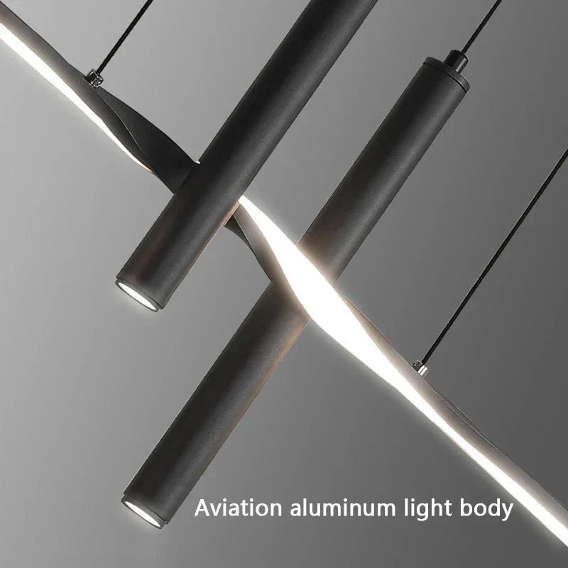 Modern LED Dining Room Chandelier for Minimalist Dining Tables and Bars