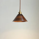 Walnut Wood LED Pendant Lamp 200cm Adjustable Nordic Modern Hanging Light