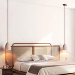 Afralia™ Wabi Sabi LED Pendant Lamps in Yellow Travertine for Bedroom and Living Room