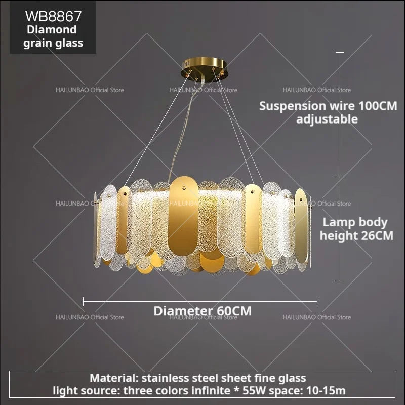 Postmodern Chandelier: LED Living Room Diningroom Bedroom Clothing Store Light