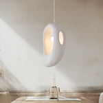 White Wabi Sabi E27 LED Pendant Chandelier for Home Decor & Bar, Nordic Design
