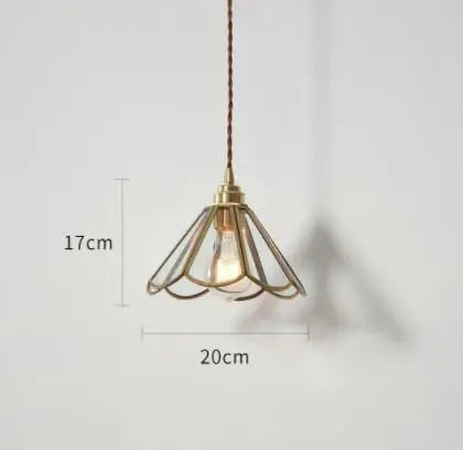 Blue Glass Pendant Lights for Bedroom Dinning Living Room