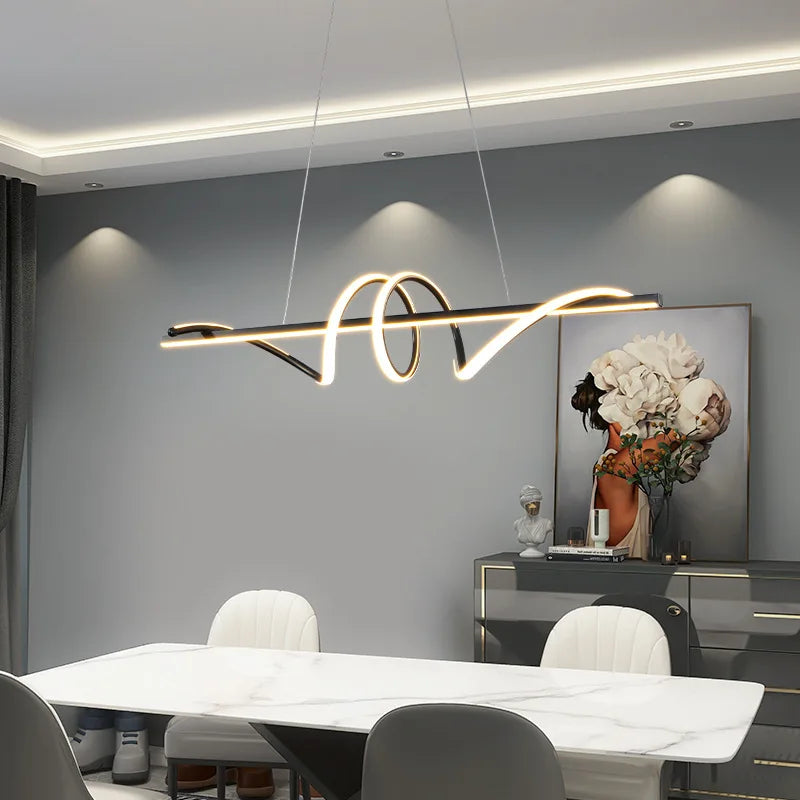 Kitchen Island LED Pendant Light Chandelier for Dining Area