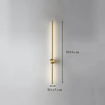 Modern Slim Wall Sconce & Ceiling Light for Bedroom Living Room