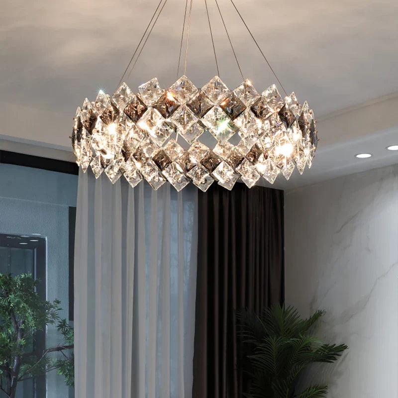 Crystal Chandelier: Postmodern Luxury Pendant for Living Room, Bedroom, and Restaurant