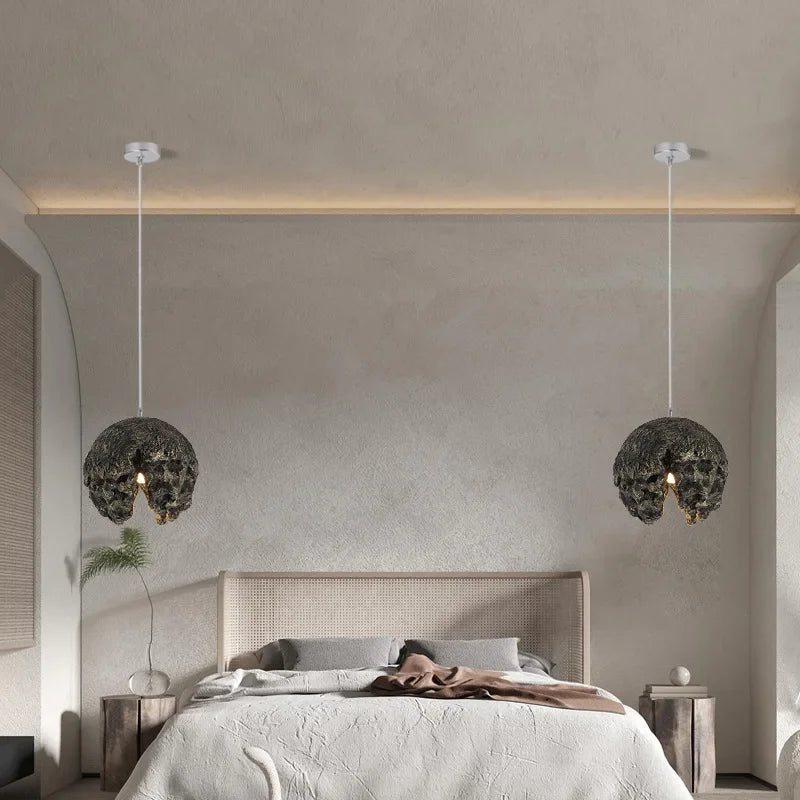 Minimalist Resin Pendant Light - Modern Nordic Design Chandelier for Restaurants and Bars