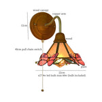 Afralia Glass LED Wall Sconce Lamp Colorful Living Room Bedroom Mirror Stair Light