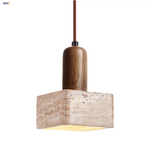 Nordic LED Wood Pendant Lamp - Adjustable Hanging Light Fixture