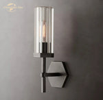 Hexagonal LED Crystal Sconce: Modern Wall Lighting for Bathroom, Living Room, Bedroom