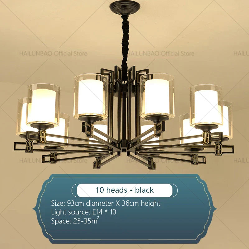 Zen Copper Chandelier for Living Room, Dining Room, Hotel, Restaurant