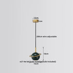 LED Marble Pendant Lamp: Modern Luxury Hanging Light for Home, Restaurant & Bedroom