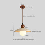 Yellow Travertine Glass LED Pendant Lights for Dining and Living Room