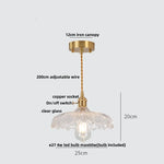 Green Glass LED Pendant Lights | Nordic Modern Kitchen Hanging Lamp Fixtures