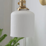 Ceramic Knob Switch Wall Light by IWHD - Modern LED Sconce for Bedroom, Hallway & Bathroom