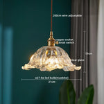Clear Glass LED Pendant Light | Nordic Hanging Chandelier for Kitchen, Living Room