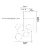 Milky Glass Globes LED Pendant Lights for Dining Room, Modern Luminarias LED Hanging Lamp